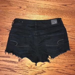 high waisted black shorts